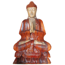 Statua Buddha Artigianale - 80cm Namaskara Mudra