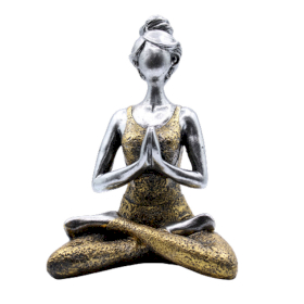 Yoga Lady - Argento e Oro 24cm