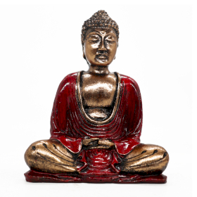 Buddha Rosso e Oro - Medio