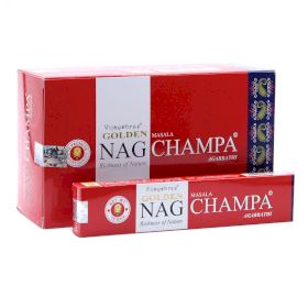 12x 15g Golden Nag - Incenso Champa