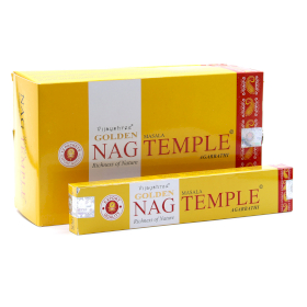 12x 15g Golden Nag - Incenso Tempio