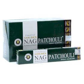 12x 15g Golden Nag - Incenso Patchouli