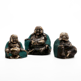 Set di 3 - Buddha Felici (Dim. Assortite)