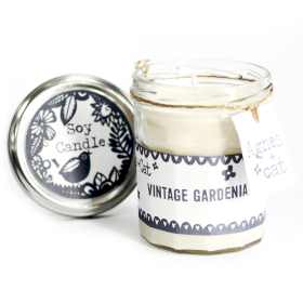 6x Candele in Vasetto - Gardenia Vintage