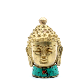 Statuette Buddha in Ottone - Testa - 8 cm