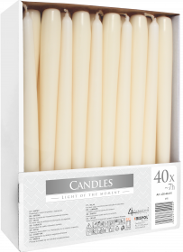 40x Candele coniche (40) - Avorio