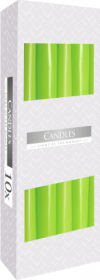 10x Candele coniche - Verdi