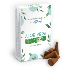 6x Coni di incenso a base vegetale - Aloe Vera