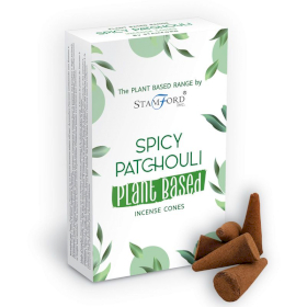 6x Coni di incenso a base vegetale - Patchouli