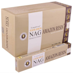 12x 15g Golden Nag - Incenso Resina Amazzonica (Breuzinho)