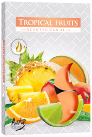 12x Set di 6 Lumini Profumati - Frutti Tropicali