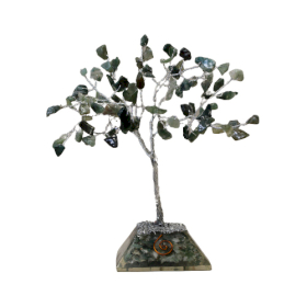 Albero di Gemme Base in Orgonite - 80 Pietre - Agata