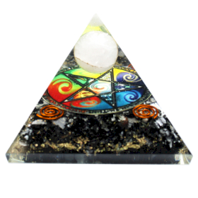 Orgonite Piramide - Pentagono della Mezzanotte - 70 mm