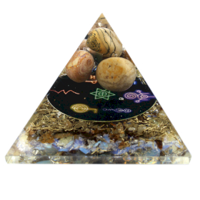 Orgonite Piramide - Reiki della Mezzanotte 70 mm