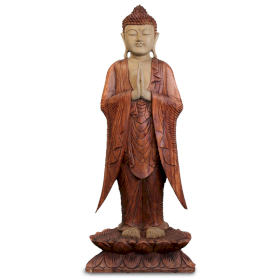 Statua Buddha Artigianale - 100cm Benvenuto
