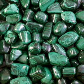 24x Pietre Burattate - Malachite L (Grado SA)