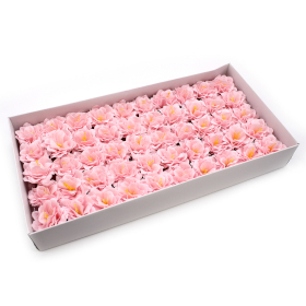 50x Fiori di Sapone DIY - Peonia S - Rosa