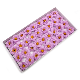 36x Fiori di Sapone DIY - Camelia - Viola