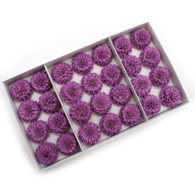 28x Fiori di Sapone DIY - Crisantemo S - Viola