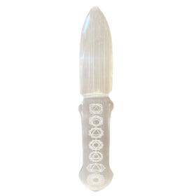 Coltello Cerimoniale in Selenite  - Chakra