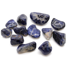 12x Pietre Burattate Africane - Sodalite