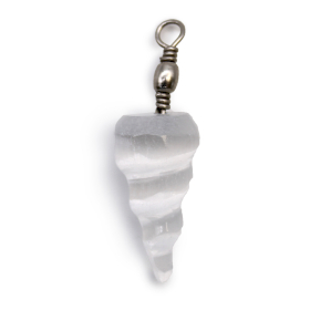 3x Pendente in Selenite - Spirale