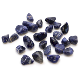 24x Pietre Burattate Africane - Sodalite Blue