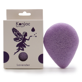 6x Spugna Konjac a Goccia - Lavanda - Calmante