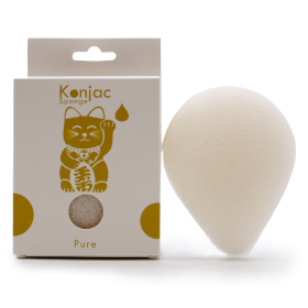 6x Spugna Konjac a Goccia - Naturale - Pelle sensibile