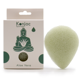 6x Spugna Konjac a Goccia - Aloe Vera - Guarigione