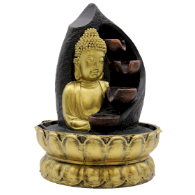 Fontanella d\'Acqua 30 cm - Buddha d\'Oro & Cascata