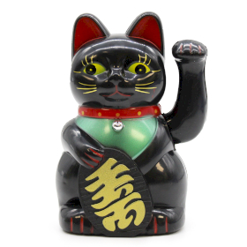 Gatto Portafortuna - Nero - 15cm