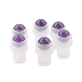 10x Punta con Roll-on per Bottiglie da 5ml - Ametista