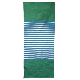 Tappeto Indiano in Cotone 70x170cm - Blu e Verde