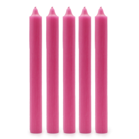 100x Candele da Tavola - Rosa