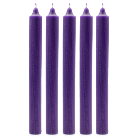 100x Candele da Tavola - Viola