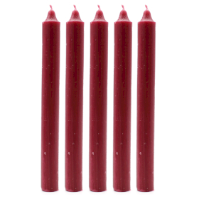 100x Candele da Tavola - Burgundy