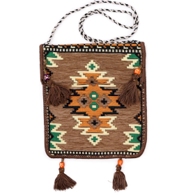 Kilim Messenger Bag - Beige