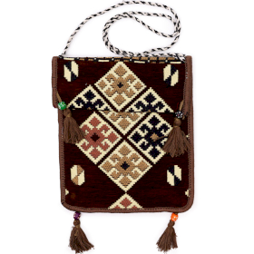 Kilim Messenger Bag - Cioccolato