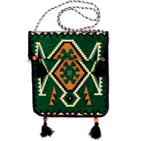 Kilim Messenger Bag - Verde