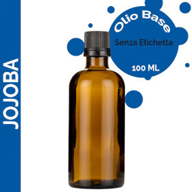 10x Olio Base di Jojoba 100 Ml - Senza Etichetta