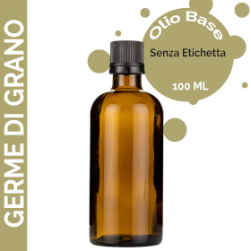 10x Olio Base di Germe Di Grano 100 Ml - Senza Etichetta