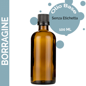 10x Olio Base di Borragine 100 Ml - Senza Etichetta