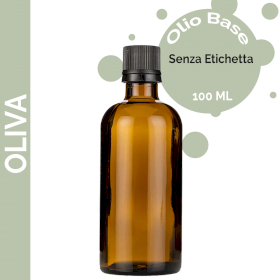 10x Olio Base di Oliva 100 Ml - Senza Etichetta