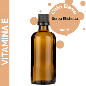 10x Olio Base di Vitamina E 100 Ml - Senza Etichetta