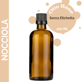 10x Olio Base di Nocciola 100 Ml - Senza Etichetta