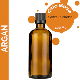 10x Olio Base di Argan - 100ml - Senza Etichetta