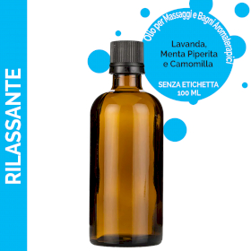 10x Olio per Massaggi 100ml - Rilassante (No Etichetta)