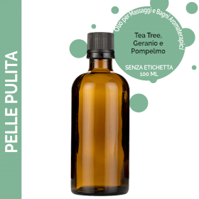 10x Olio per Massaggi 100ml - Pelle Pulita (No Etichetta)