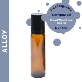 6x 10ml Fragranze Roll On (senza etichetta) - Alloy